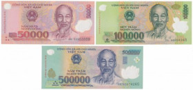 Viet Nam, 50.000 - 500.000 Dong ND - Polymers (3pcs)