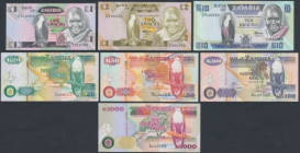 Zambia, 1 - 1.000 ND Kwacha (7pcs)