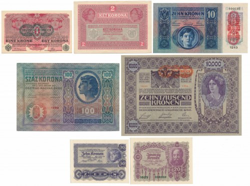 Czechoslovakia - banknotes lot (7pcs) 
Grade: 1, 1/1, 1- 

More photos and fu...