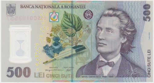 Romania, 500 Lei 2005 - Polymer Reference: Pick 123a
Grade: UNC 

More photos...