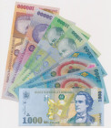 Romania, 1.000 - 100.000 Lei 1998-2001 (6pcs)