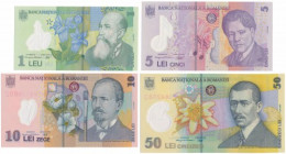Romania, 1 -50 Lei 2005 - Polymers (4pcs)