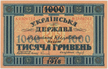 Ukraine, 1.000 Hryven 1918