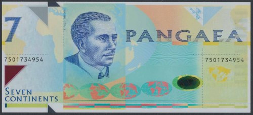 The Netherlands, Joh. Enschede - 7 Pangaea - Polymer Test Note 
Grade: UNC 

...