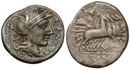 Roman Republic, Q. Curtius (116-115 p.n.e.) Denarius