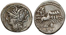 Roman Republic, L. Appuleius Saturninus (104 BC) Denar