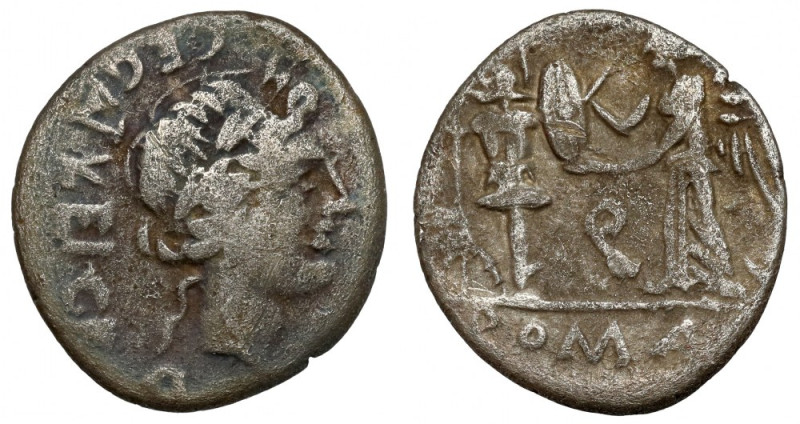 Roman Republic, C. Egnatuleius C. F. (97 AD) Quinar Obverse: C EGNATVLEI C F Lau...