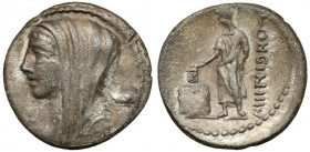Roman Republic, L. Cassius Longinus (63 BC) Denarius