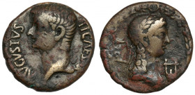 Tiberius (14-37 n.e.) Oea, Syrtica, Bronze - rare