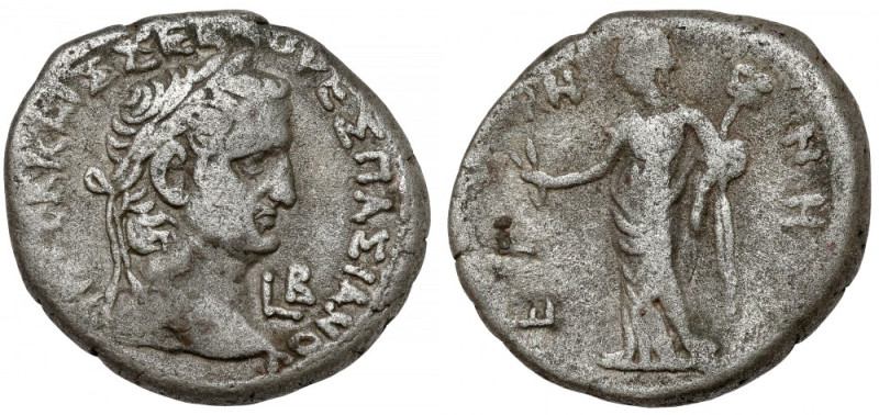 Vespasian (69-79 AD) Tetradrachm, Alexandria RY 2 = AD 69/70 Obverse: ΑΥΤΟΚ ΚΑΙΣ...