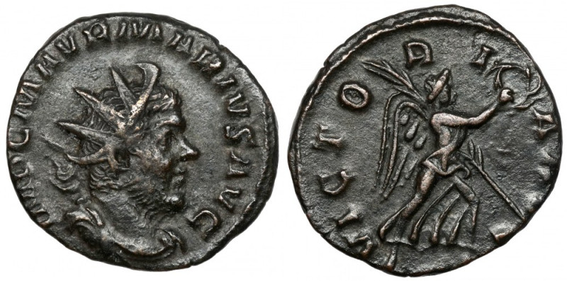 Marius (269 AD) Antoninian, Treveri Obverse: IMP C M AVR MARIVS AVG Laureate, dr...