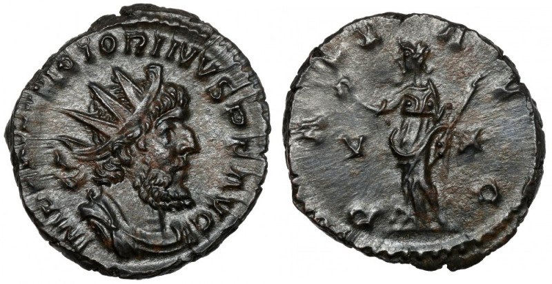 Victorinus (269-271 AD) Antoninian, Treveri Obverse: IMP C PIA VICTORINVS P F AV...