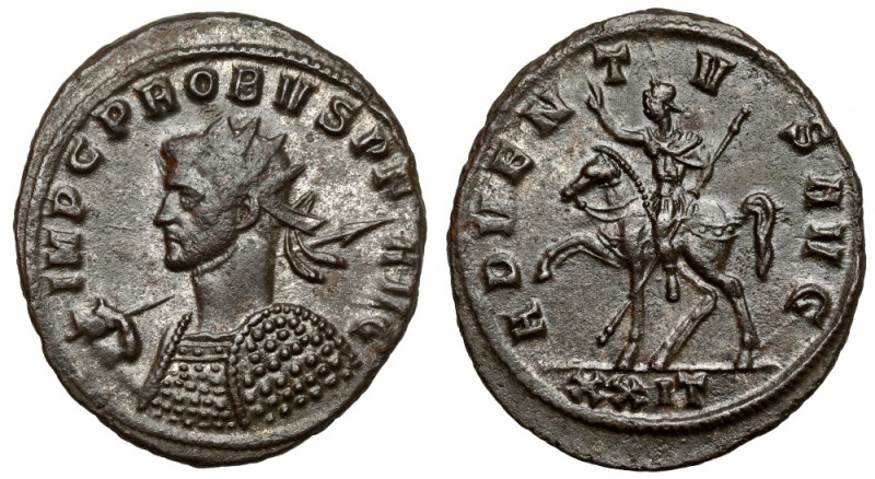 Probus (276-282 AD) Antoninian, Siscia Obverse: IMP C PROBVS P F AVG Radiate cui...