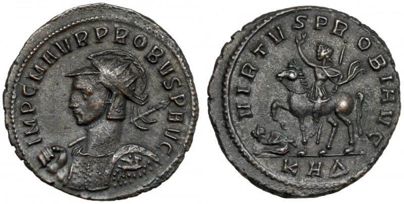 Probus (276-282 AD) Antoninian, Serdika Beautiful military bust of the finest st...