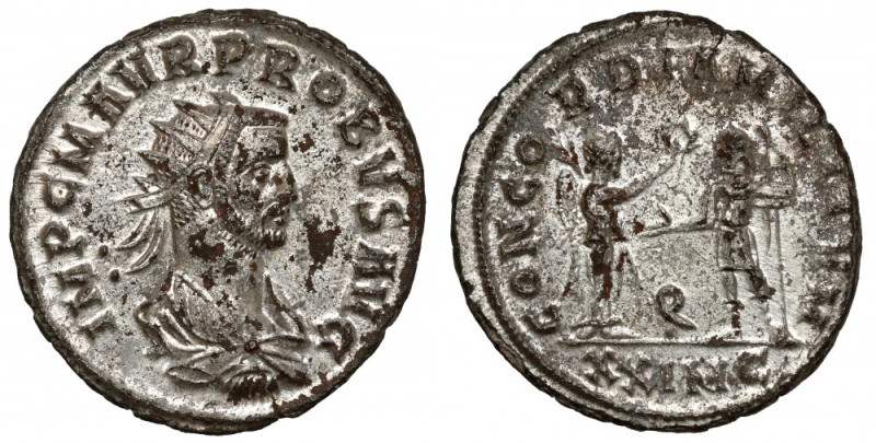 Probus (276-282 AD) Antoninian, Cyzicus Obverse: IMP C M AVR PROBVS AVG Radiate,...