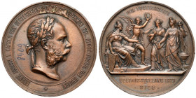 Austria, Franciszek Józef I, Medal 1873 - Dem Fortschritte Weltausstellung