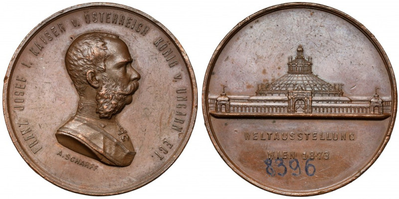Austria, Franciszek Józef I, Medal 1873 - Weltausstellung Wien / Wystawa światow...