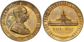 Austria, Franciszek Józef I, Medal 1890 - Land und Forstwirthschaftliche Ausstellung, Wien