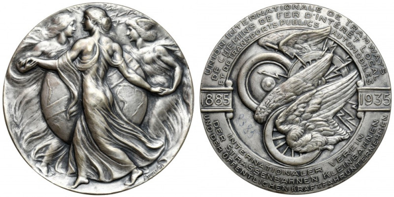 Belgia, Medal 1935 - z okazji jubileuszu 50-lecia międzynarodowego stowarzyszeni...