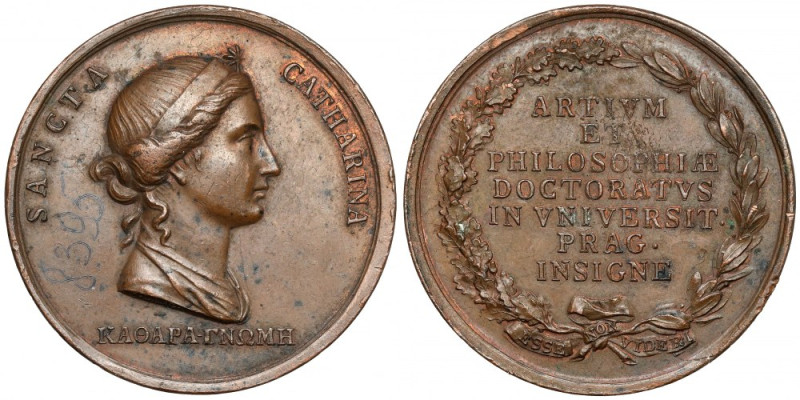 Czechy, Medal bez daty - Wydział Filozoficzny dla doktorów habilitowanych średni...