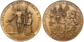Czechosłowacja, Medal, Staroslavná Universita Karlova založená roku 1348