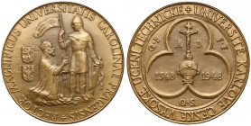 Czechy, Medal 1948 - Uniwersytet Karola w Pradze