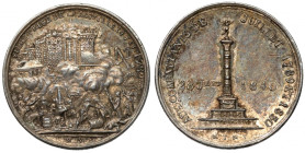 Francja, Medal 1840 - Siege Prise de la Bastille / aux Comraitanis de Jubilet