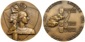 Francja, Medal bez daty - wyzwolenie Alzacji trzema zwycięstwami
