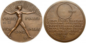 Niderlandy, Medal 1929 - Eerste radioverbinding Nederland-Indië