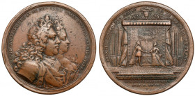 Niemcy, Medal 1719 - Iungite Concordes Mansura in Poedera Dextras