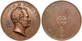 Niemcy, Fryderyk Wilhelm IV, Medal 1850 - otwarcie pierwszego parlamentu państwowego w Berlinie