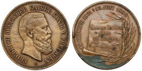 Niemcy, Fryderyk III, Medal 1888