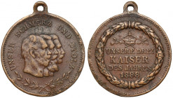 Niemcy, Medal - Unsere Drei Kaiser des Jahres 1888