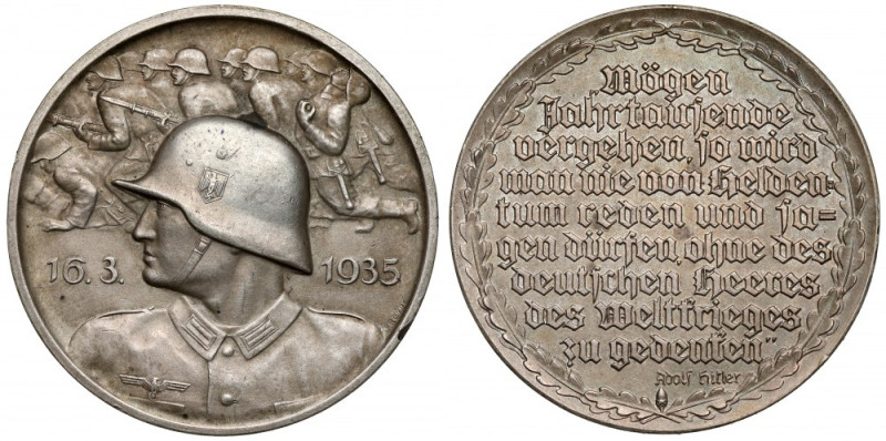 Niemcy, III Rzesza, Medal 1935 - cytat Średnica 36.3 mm, waga 24.3 g. 
Grade: X...