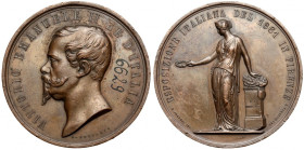 Włochy, Wiktor Emanuel II, Medal 1861 - Esposizione Italiana