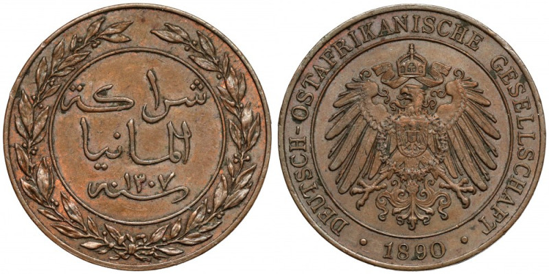 German East Africa, Wilhelm II, Pesa 1890 
Grade: XF+ 

More photos and full ...