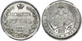 Russia, Nicholas I, Ruble 1834 НГ, Petersburg