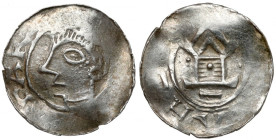 Arnulf von Ilsenburg (996-1023) Denar z kapliczką