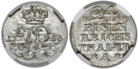 Prusy, Fryderyk II, 1/24 talara 1753-A