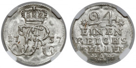 Prusy, Fryderyk II, 1/24 talara 1757-A