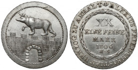 Anhalt-Bernburg, Alexius Friedrich Christian, 2/3 talara 1806 HS