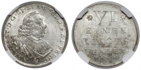 Fulda, Adalbert II von Walderdorf, 1/6 talara 1757