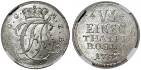 Sayn-Altenkirchen, Hrabstwo, Alexander von Brandenburg-Ansbach, 1/6 talara 1757