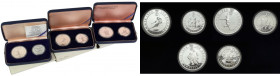Norway, silver coins Lillehammer Olympics 1994