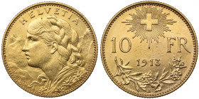 Switzerland, 10 franks 1913-B