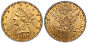USA, 10 dollars 1907 - Liberty Head