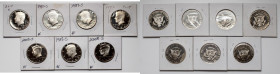USA, 1/2 dollar 1982-2017 (7pcs)