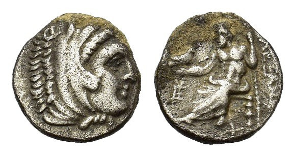 Kings of Macedon. Alexander III "the Great" (336-323 BC). AR Drachm (16,6 mm, 4 ...