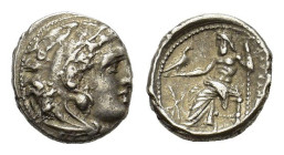 Kings of Macedon. Philip III Arrhidaios (323-317 BC). AR Drachm (15,6 mm, 4 g). In the name and types of Alexander III. Teos, c. 323-319 BC. Head of H...