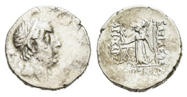 Greek Asia. Kings of Cappadocia. Ariobarzanes I, Philoromaios (96-63 BC). AR Drachm, Mint A (Eusebeia-Mazaka), year 30 (66/5 BC). Obv. Diademed head r...
